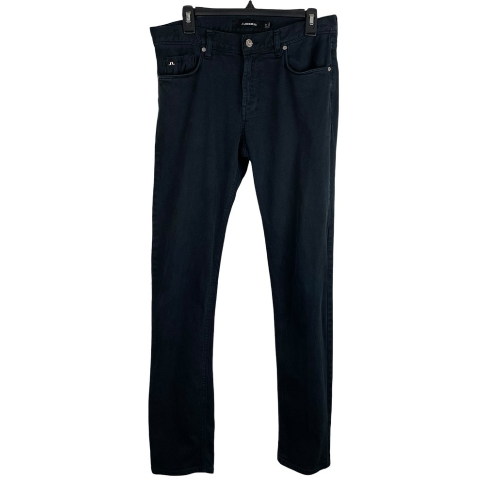 J. Lindeberg | Damien Denim Black Slim Leg Jeans